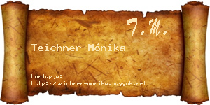 Teichner Mónika névjegykártya